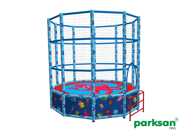 40618 - Step Trampoline (Hexagonal Net Protection) Diameter: 265 cm