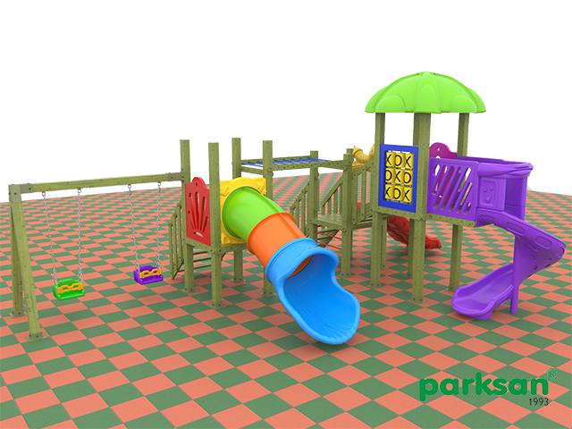51608 - Wooden Children's Playground (Classic Series)