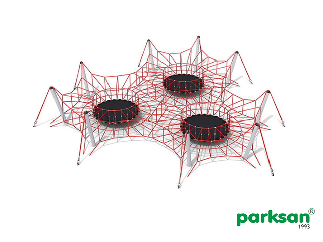 53722 - Rope Climbing Spider Trampoline