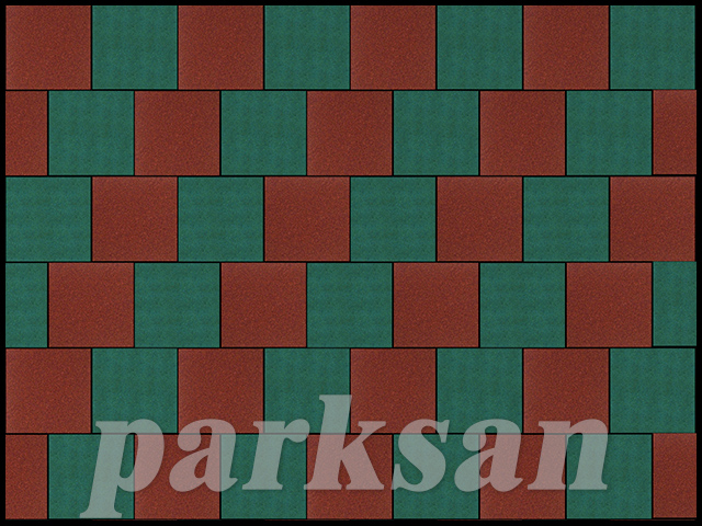 61000-02 Rubber (Red - Green) 40x40 cm